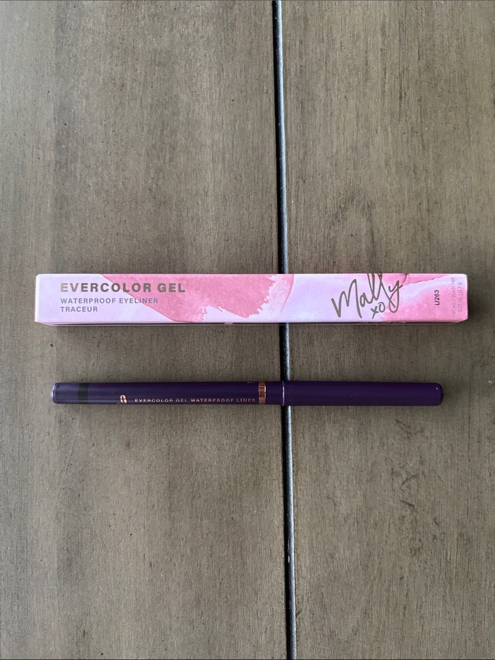 NIB Mally XO Evercolor Gel Waterproof Eyeliner Pencil - Misty Gray